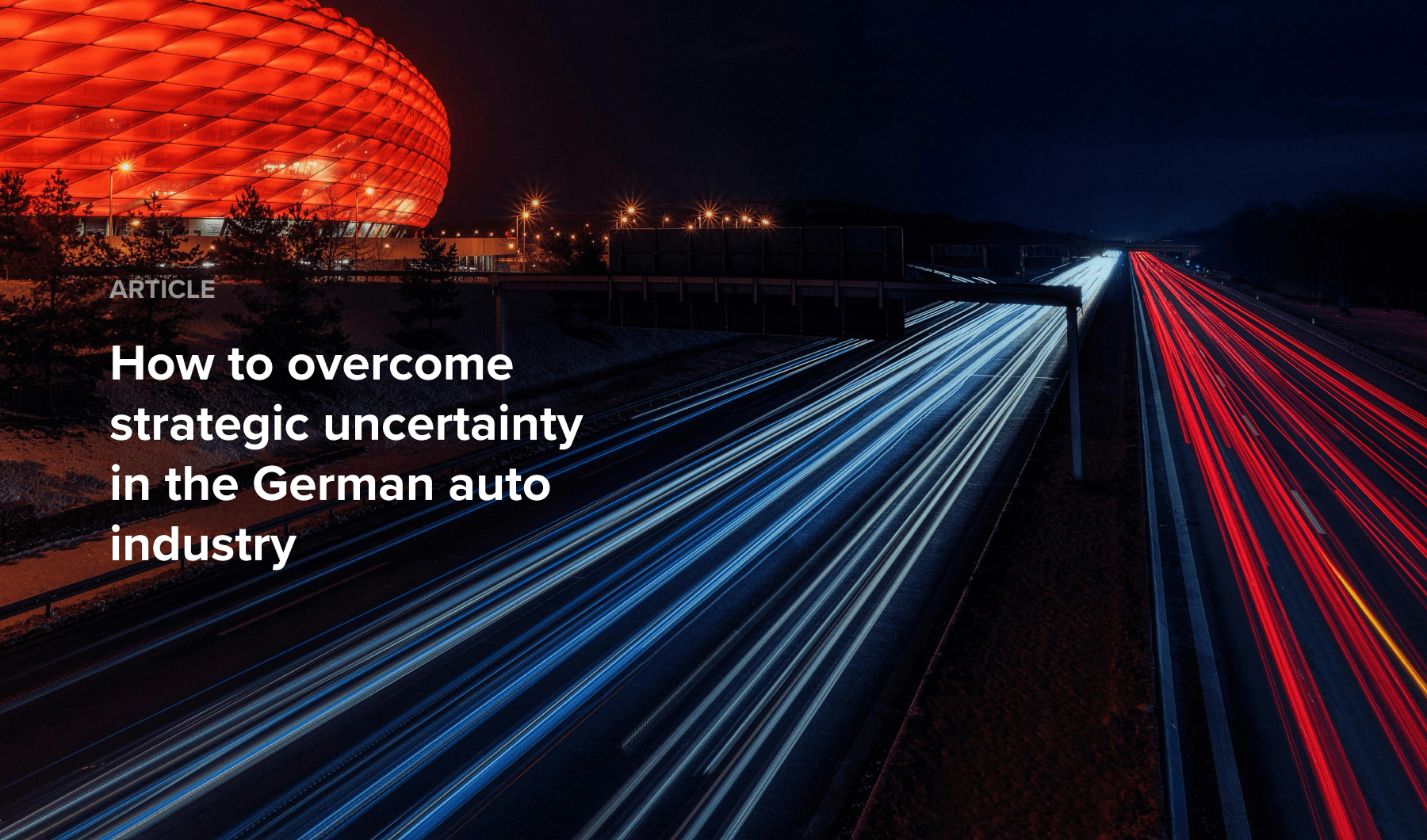 1 How to overcome strategic uncertainty in the German auto industry - Alternative
